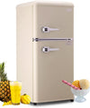 3.5Cu.Ft Compact Refrigerator Mini Fridge with Freezer - Cream