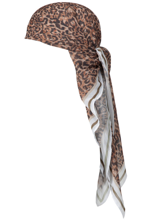 Cross-border New Beach Chiffon Headscarf Swimsuit Set Multi-color 90*90 Square Scarf