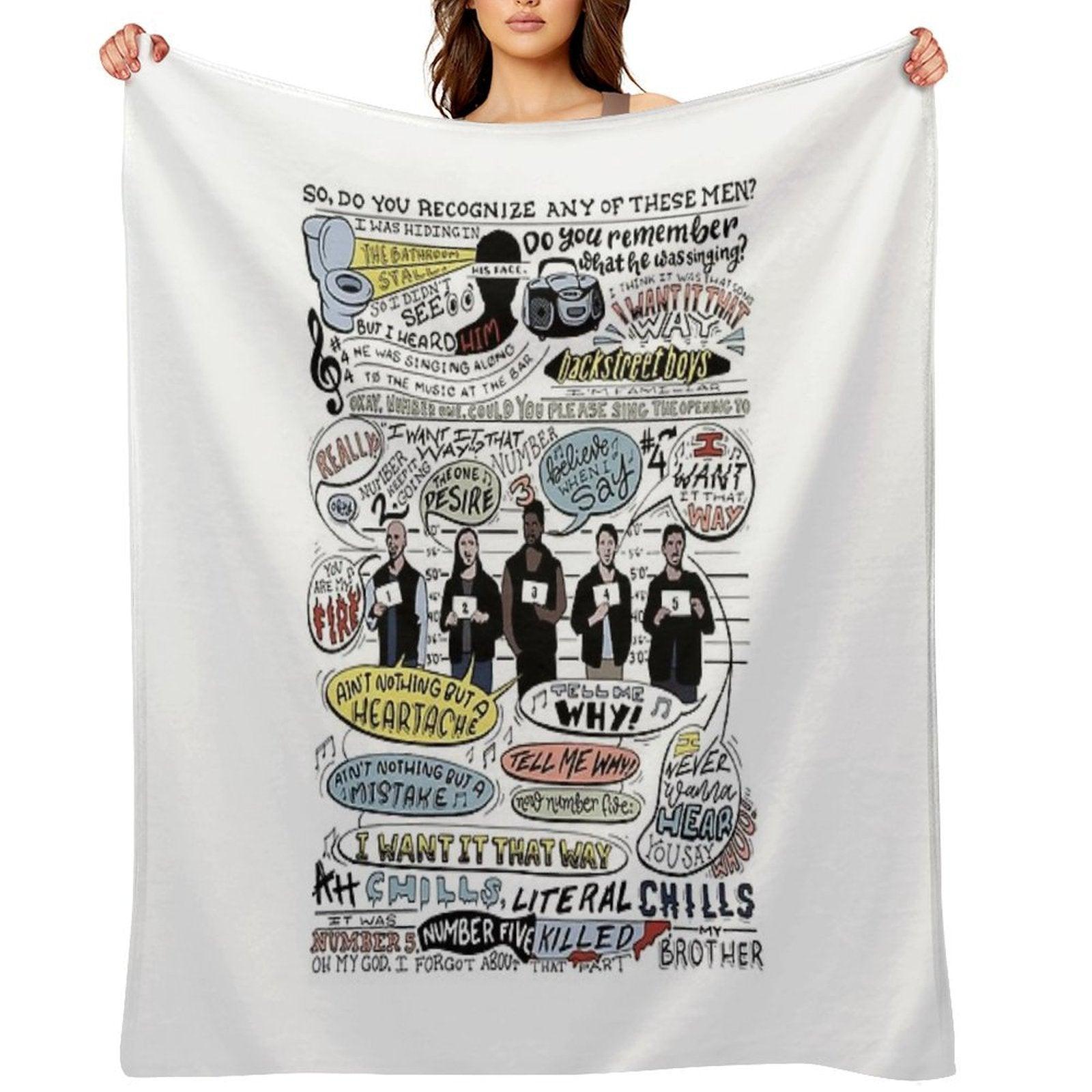 I Want It That Way B99 (Colorized) Throw Blanket