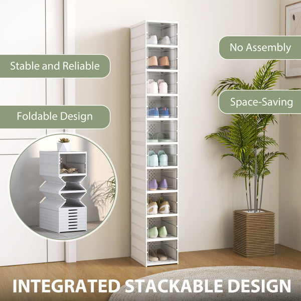 Shoe Racks Foldable design allows easy setup and storage
