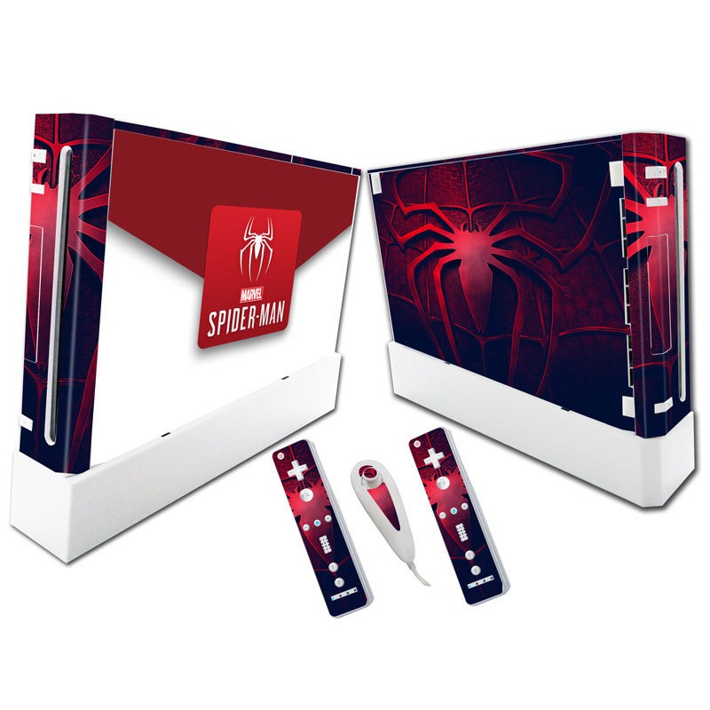 Suitable for WII stickers wii console cartoon protective film Spider-Man Fortress Night multiple styles without leaving glue