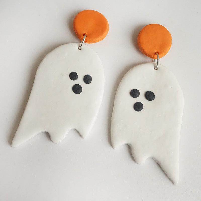 Halloween Theme Dangle Earrings in Gothic Style Design
