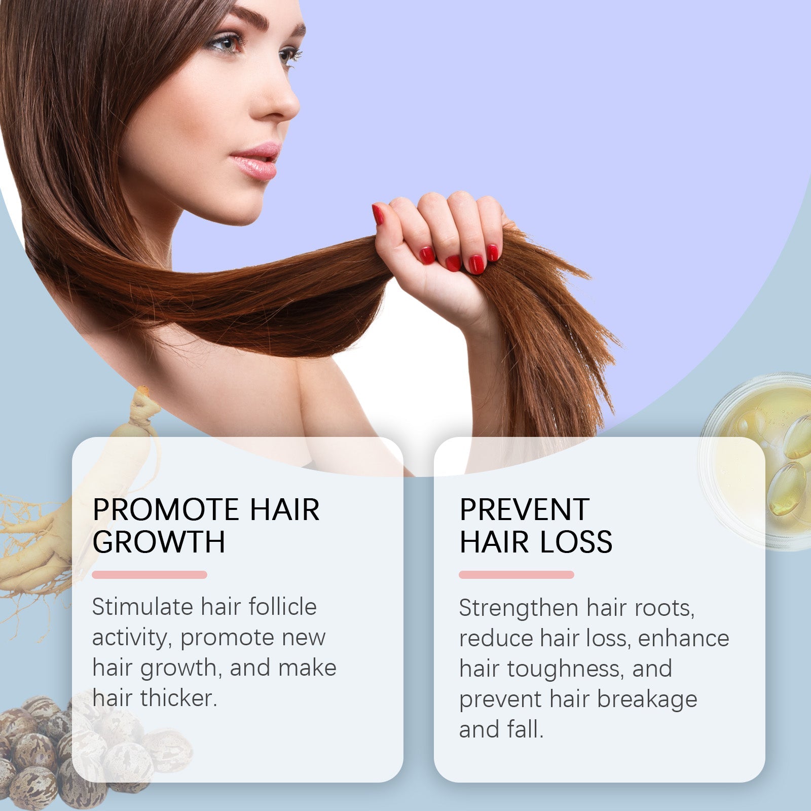 Hair Ball Essence Strengthens Fragile Hair, Repairs And Nourishes Hair And Scalp Care Ball Essence