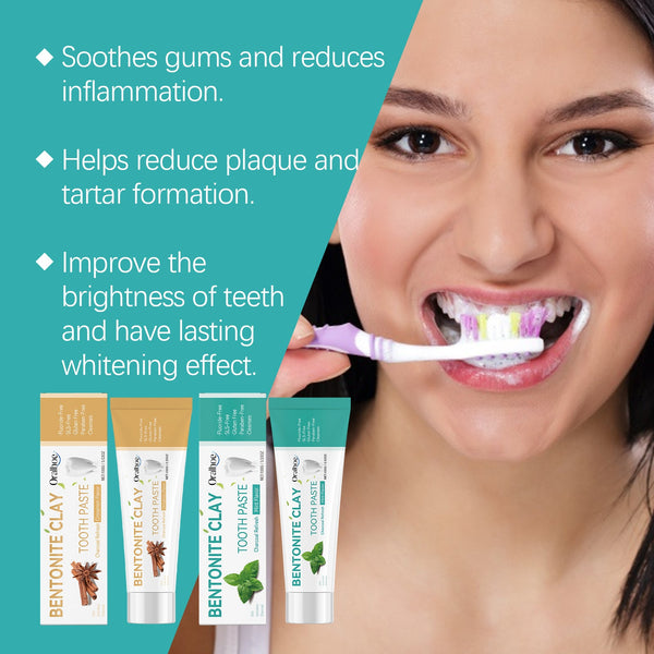 Volcanic Ash Bentonite Toothpaste Series Clean And Remove Stains Toothpaste To Improve Yellow Teeth Care For Teeth