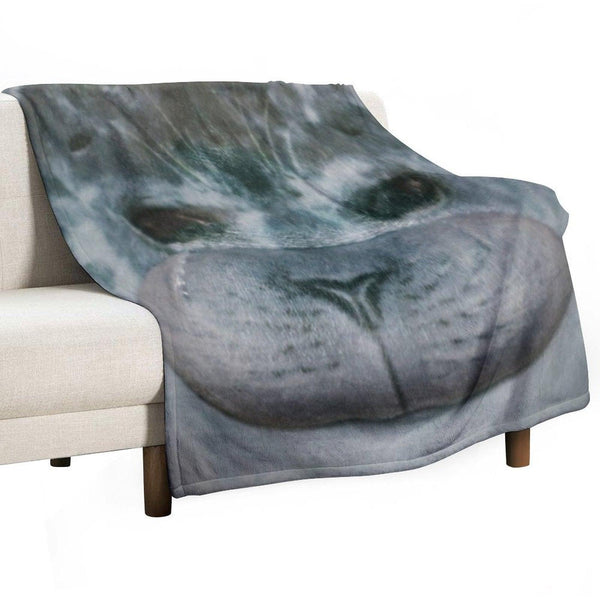 Chubby Blob Seal Throw Blanket