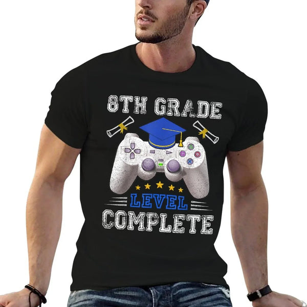 8th Grade Level Complete Gamer Class Of 2025 Graduation T-Shirt