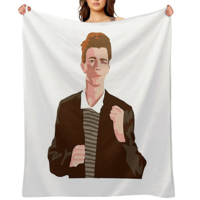 Rick Roll Lightweight Throw Blanket