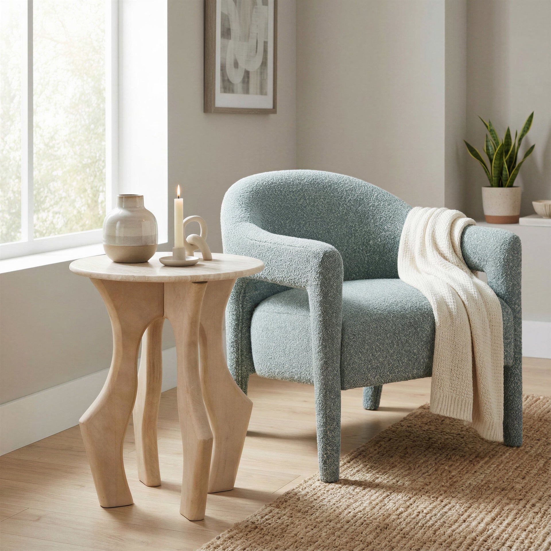 Eluma Accent Chair Dusty Teal