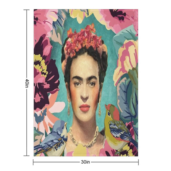 Frida Kahlo V Throw Blanket