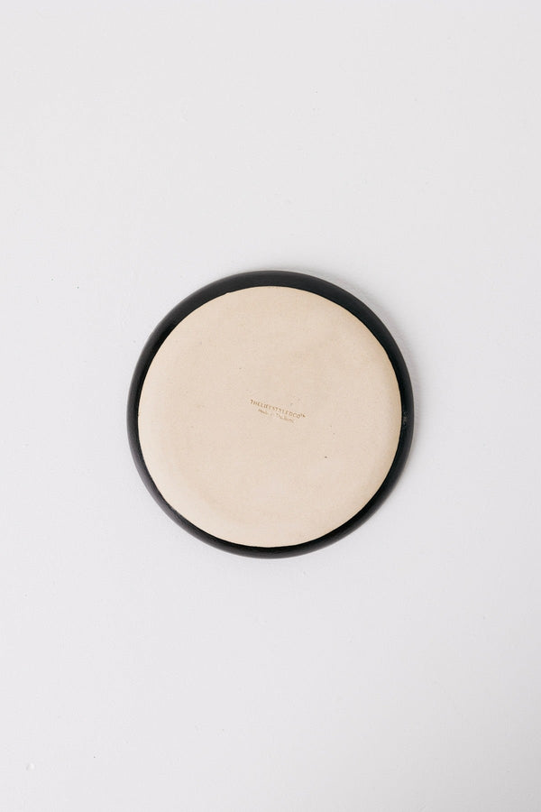 Dusk Appetizer Plate - Matte Black - Set of 6