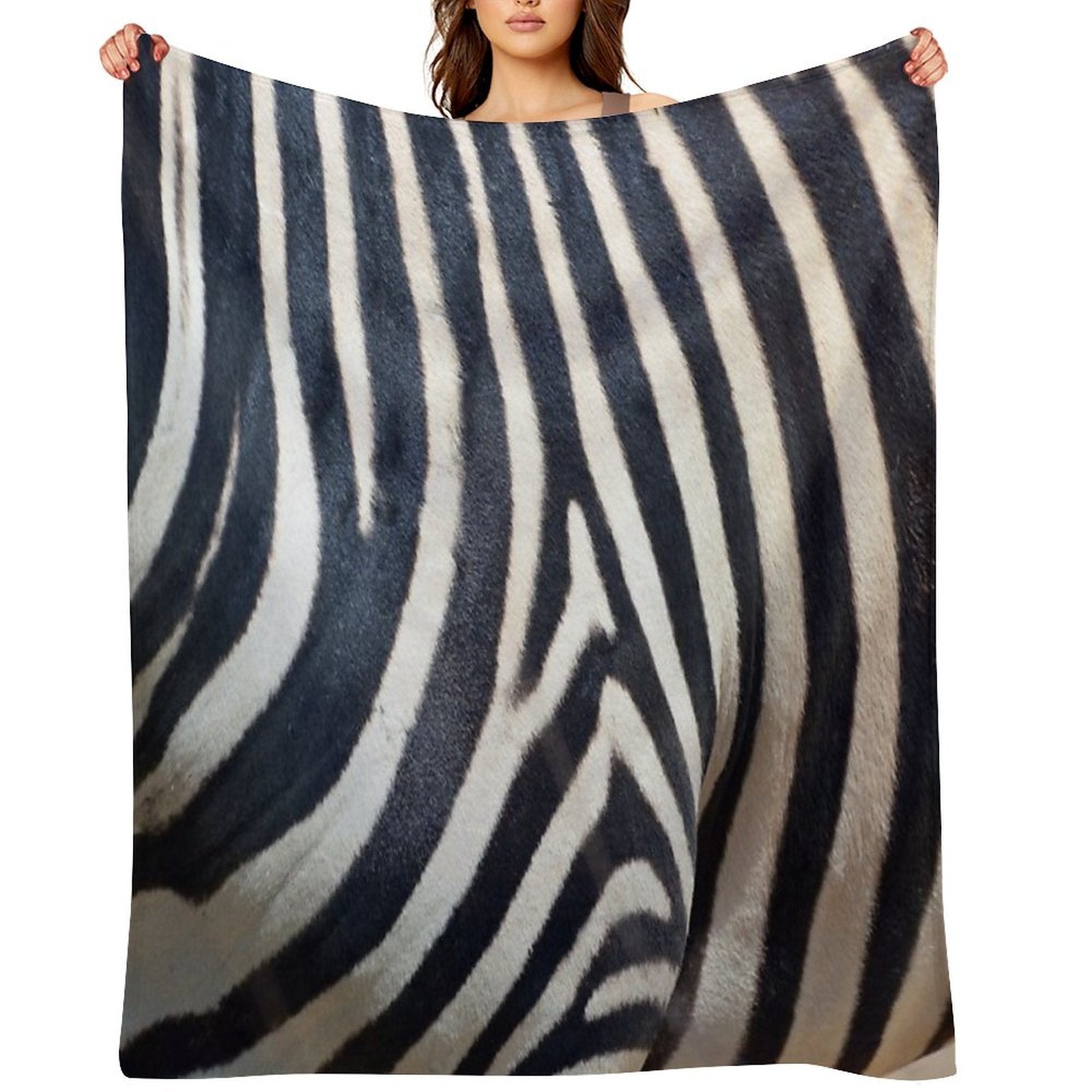 Zebra Shrink-resistant Throw Blanket