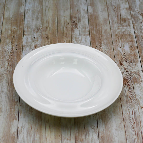 White Deep Soup Plate 10