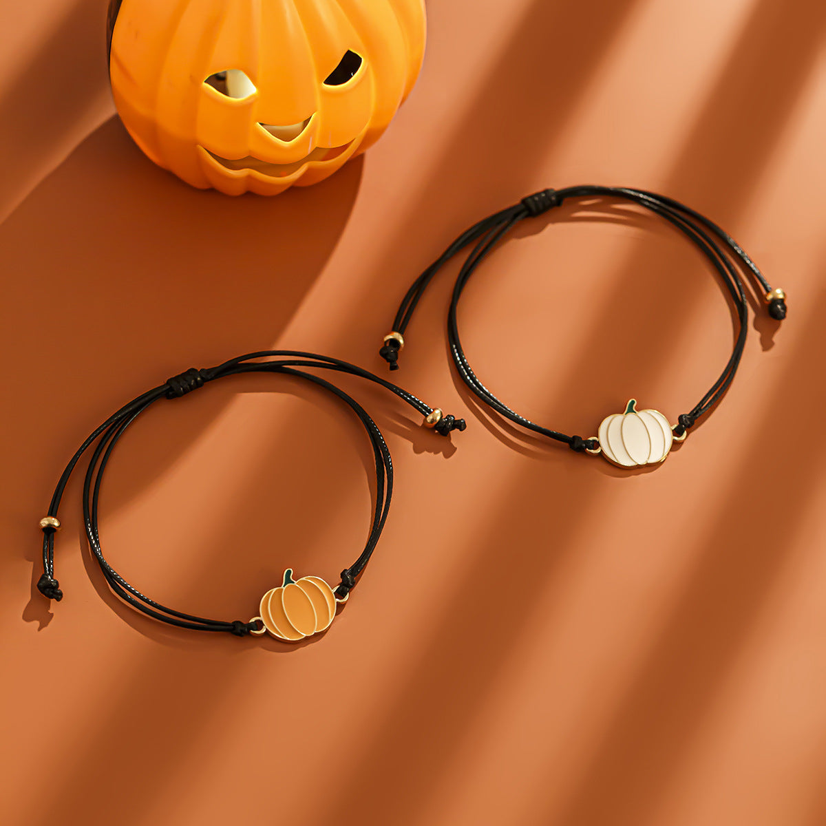 Ghost Festival Ghost Skin Wax Wire Bracelet Black Wind Bat Alloy Bracelet Set