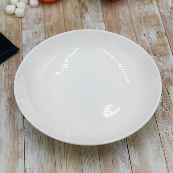 White Round Deep Plate 10