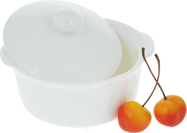 White Soup Cup With Lid 4.5