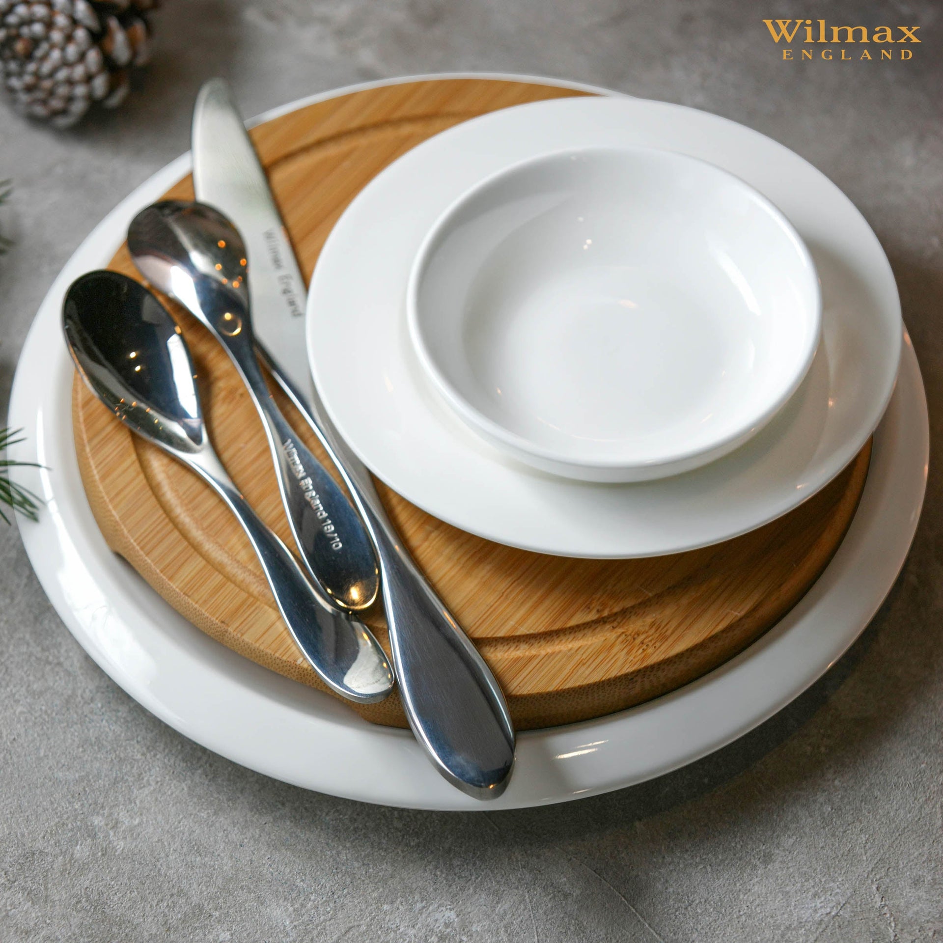 Round White Soy Dish 4