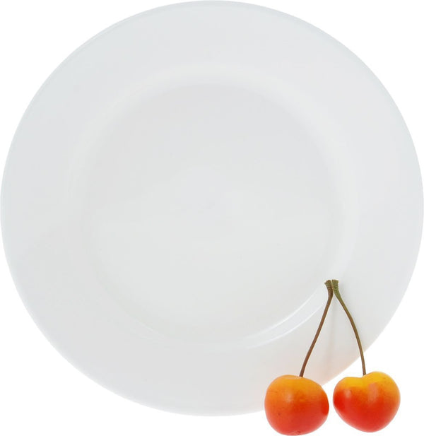 Professional Rolled Rim White Dessert Plate 7