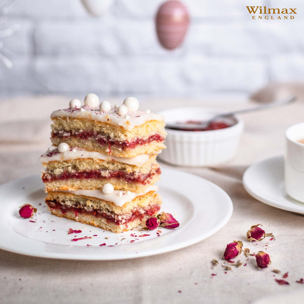 Professional Rolled Rim White Dessert Plate 8