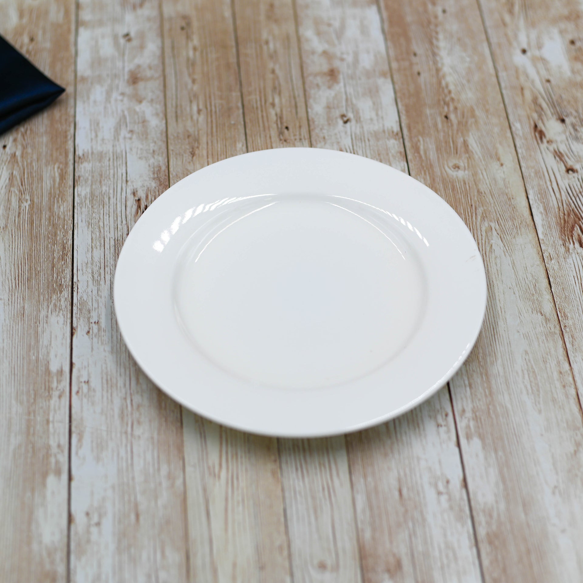 Set Of 6 Professional Rolled Rim White Dessert Plate 8