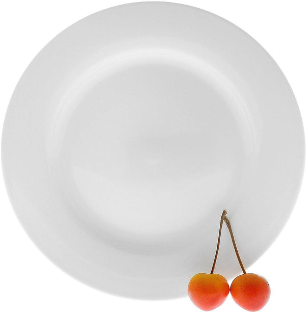 Set Of 6 Professional Rolled Rim White Dessert Plate 8