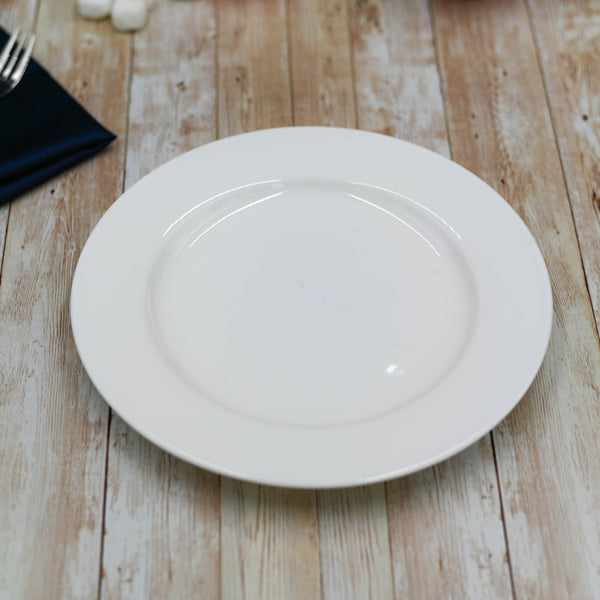 Professional Rolled Rim White Dinner Plate 9