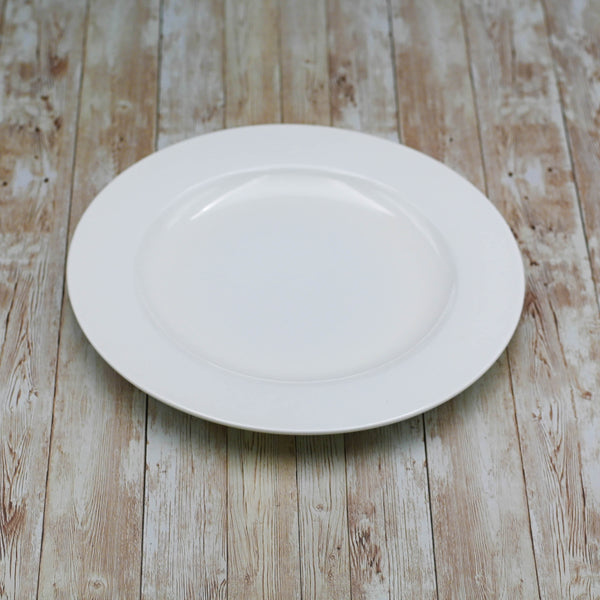 Professional Rolled Rim White Dinner Plate 11
