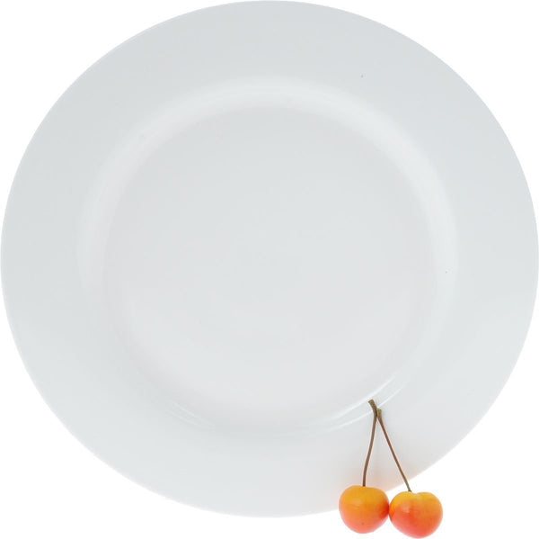 Professional Rolled Rim White Dinner Plate 11
