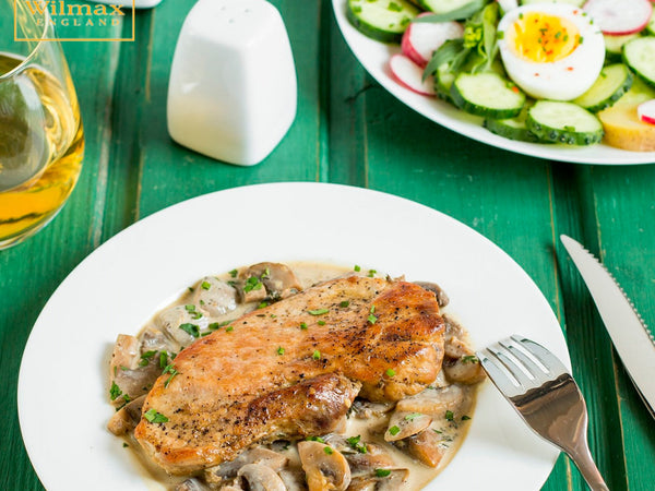 Professional Rolled Rim White Dinner Plate 11