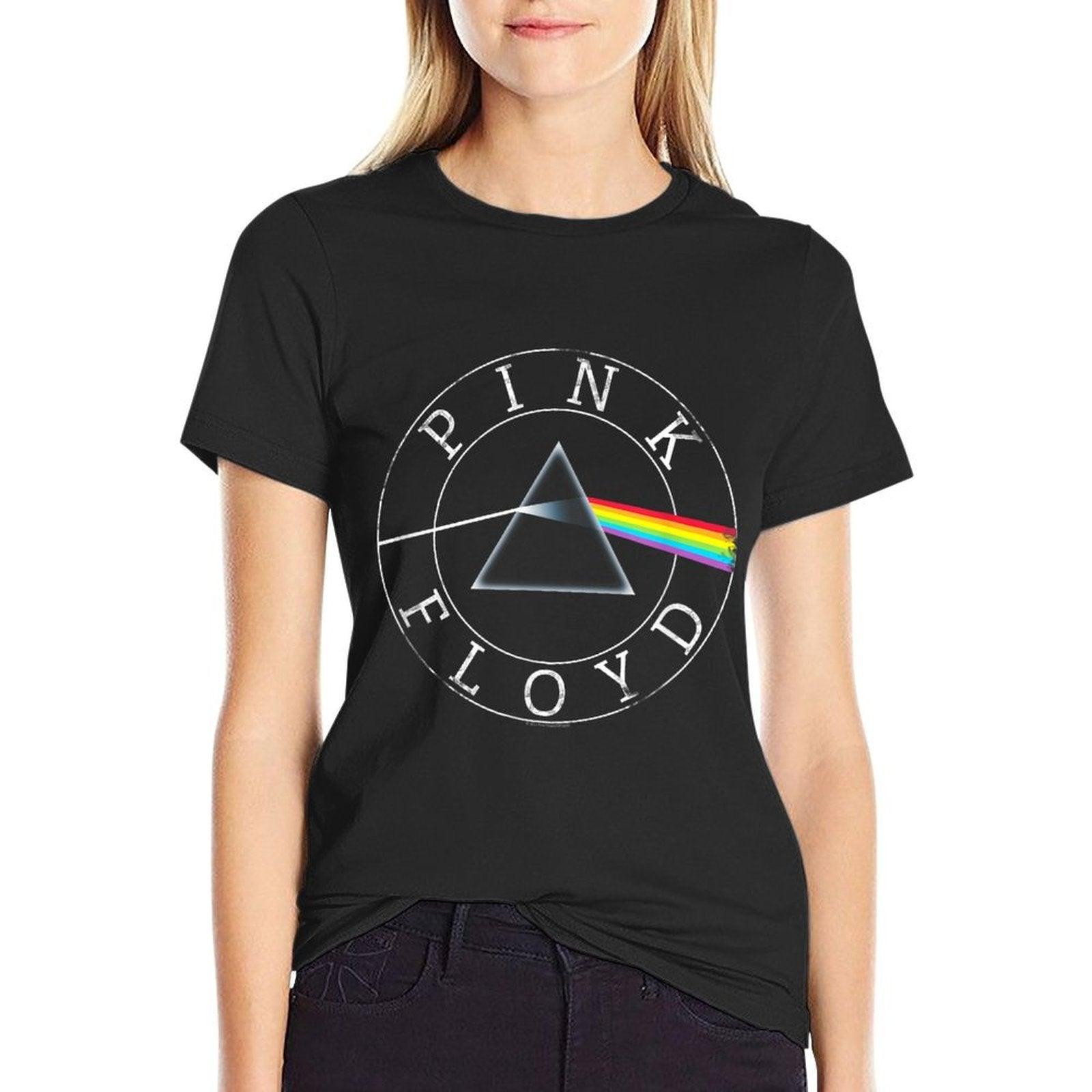 Pink Floyd Rock Band Prism Circle Logo  Breathable T-Shirt