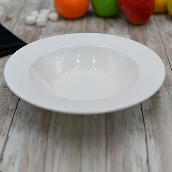 Professional Rolled Rim White Deep Plate 9