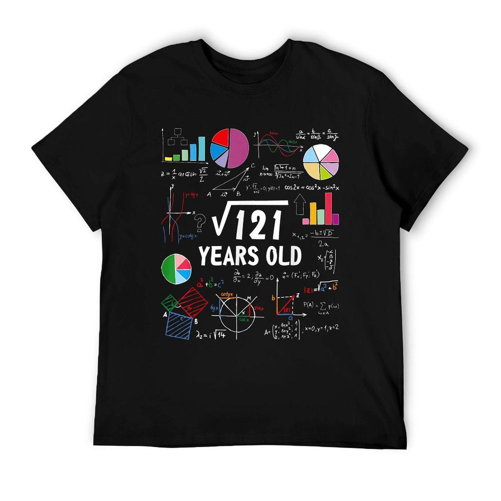 Square Root Of 121 11th Birthday 11 Year Old Love Math T-Shirt