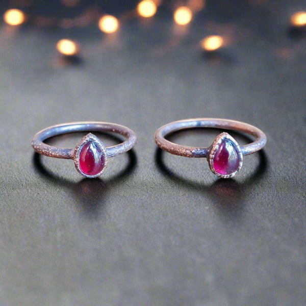 Copper Garnet Ring - Grounded Vitality for Focus | By Blackbird & Sage
