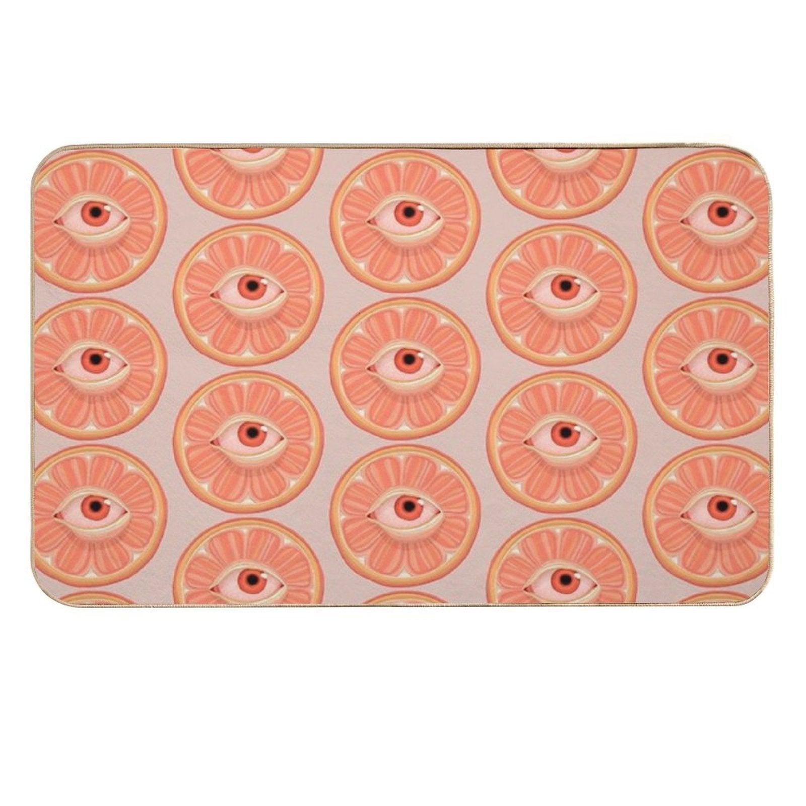 Seeing Orange  Versatile Bath Mat