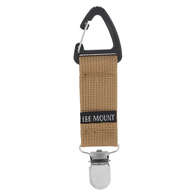 Outdoor travel straw hat clip multifunctional glove clip towel clip triangular ribbon buckle mountain buckle