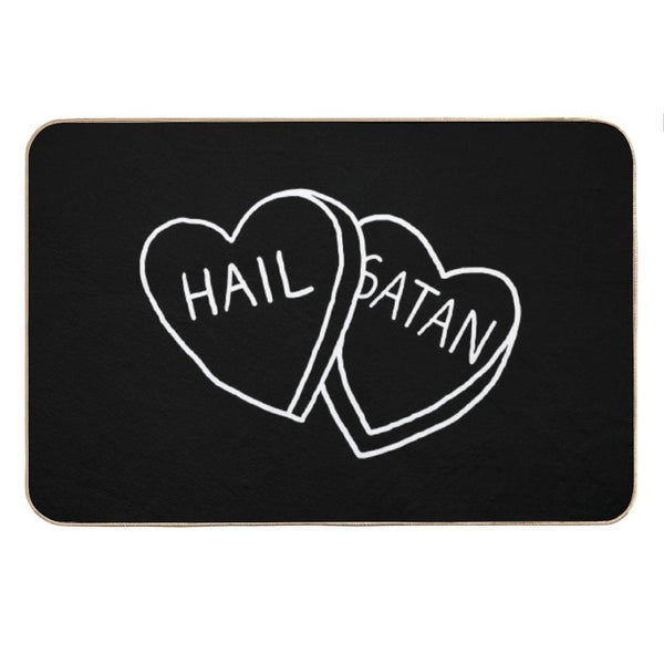 Hail Satan Candy Bath Mat