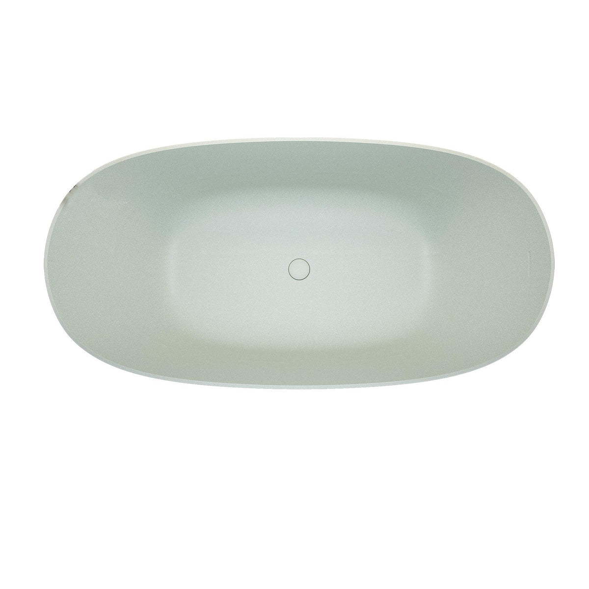 57'' Freestanding Bathtub Resin Stone Soaking Bathtub