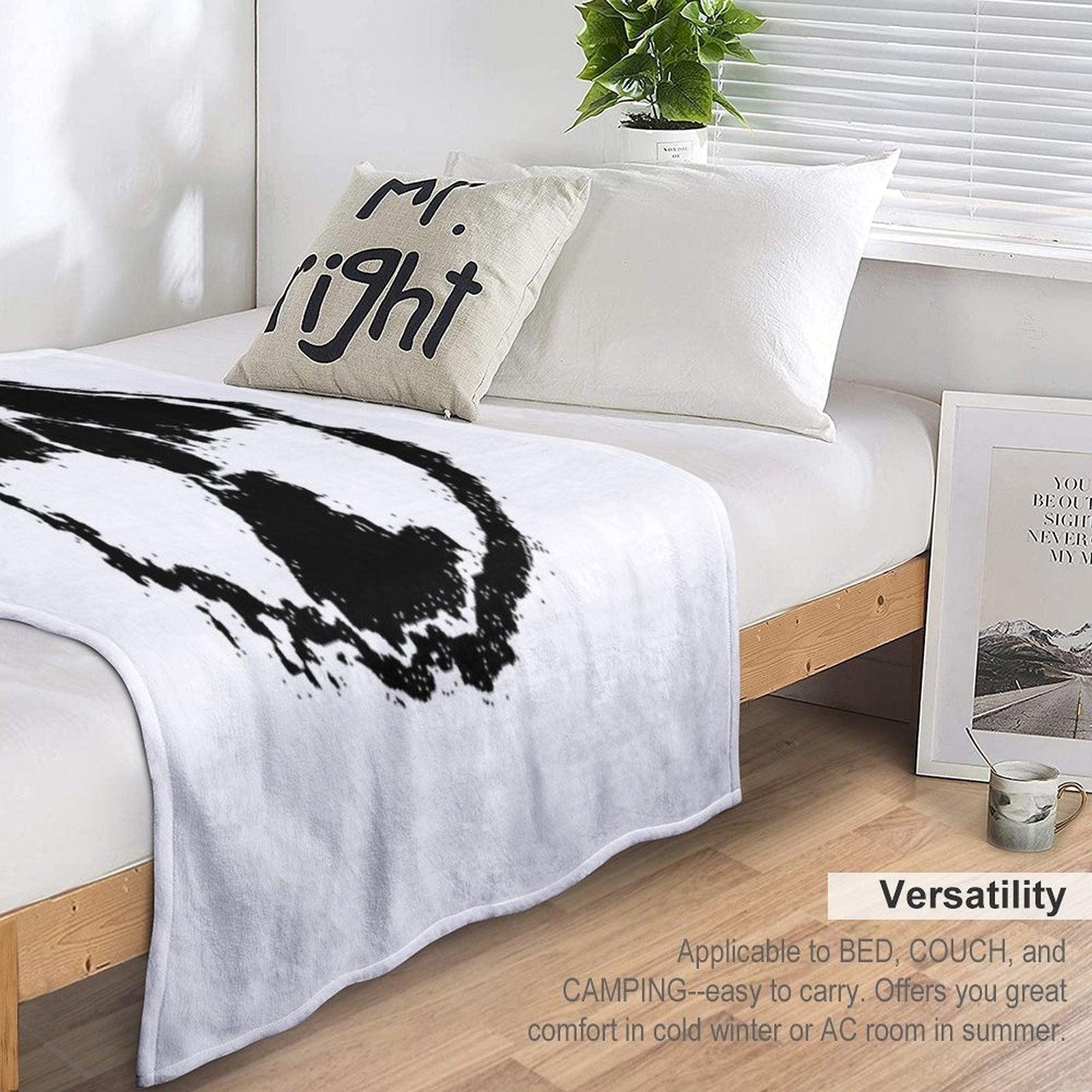 Toxic Hazard Embled Throw Blanket