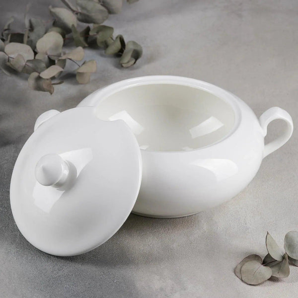 Large White Tureen 95 Oz | 2800 Ml In Colour Box - Gifts for You 'n Me