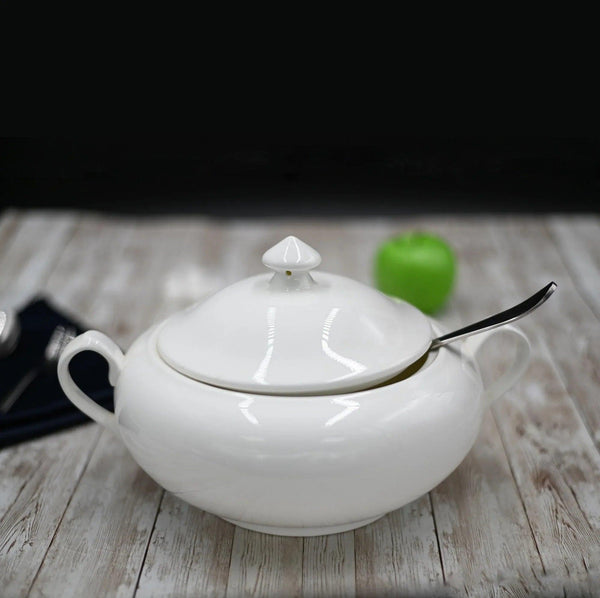 Large White Tureen 95 Oz | 2800 Ml In Colour Box - Gifts for You 'n Me