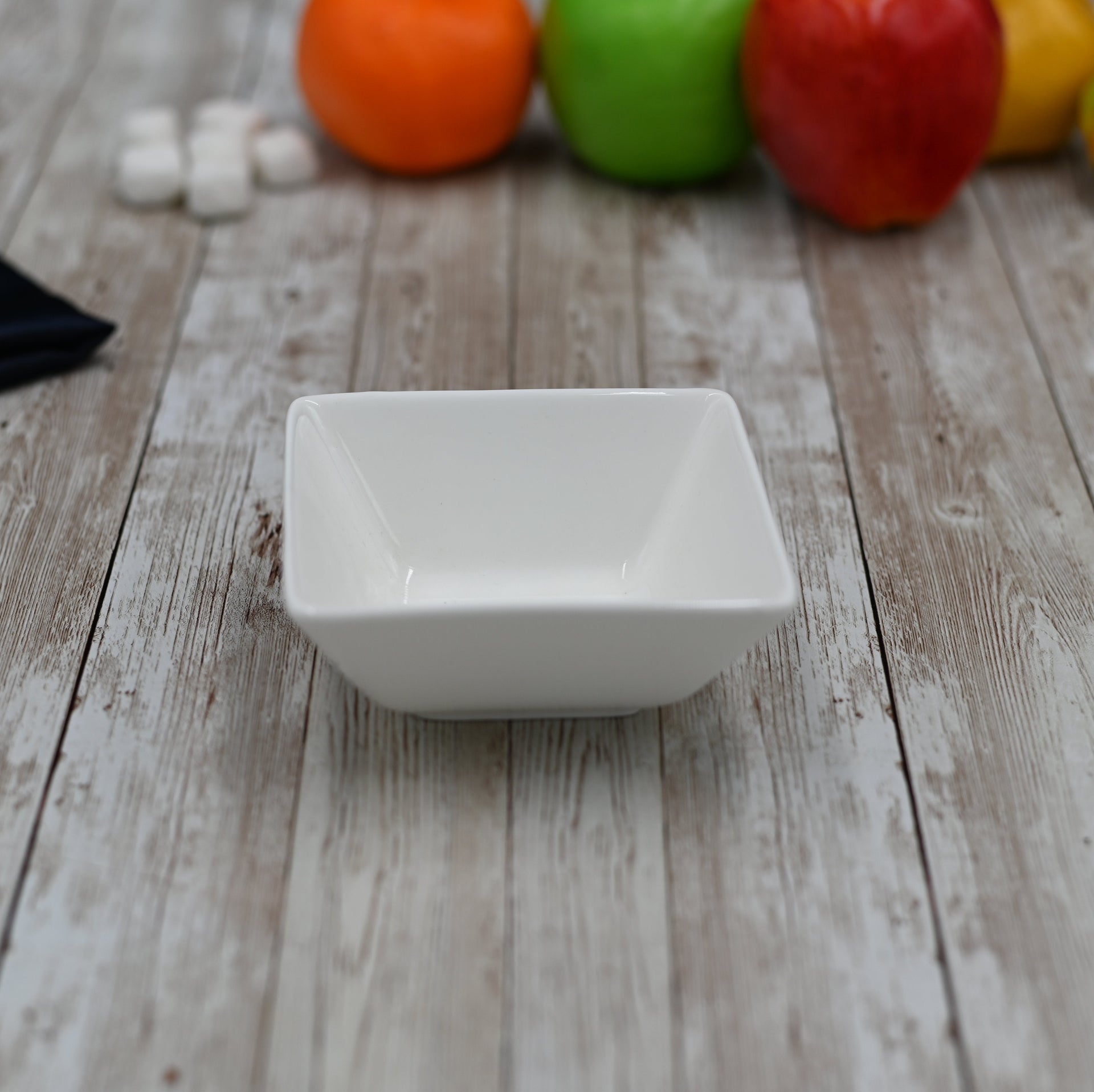 White Square Snack / Sauce Dish 4
