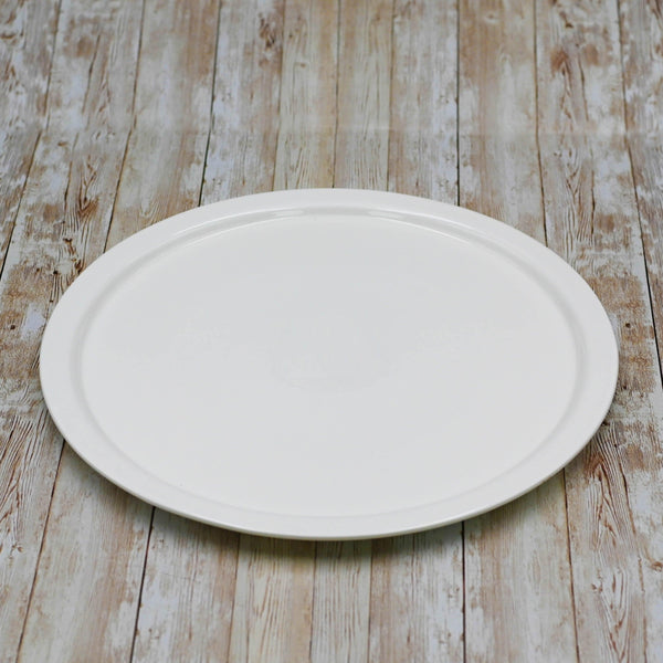 White Personal Pizza Plate 14