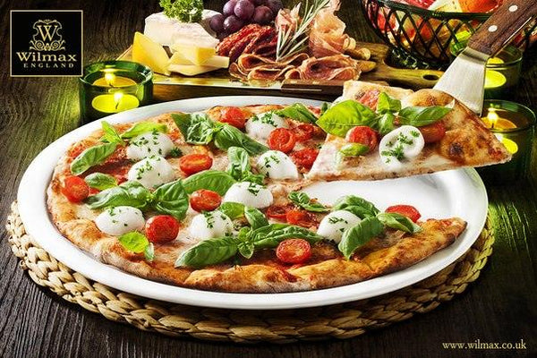 White Personal Pizza Plate 14