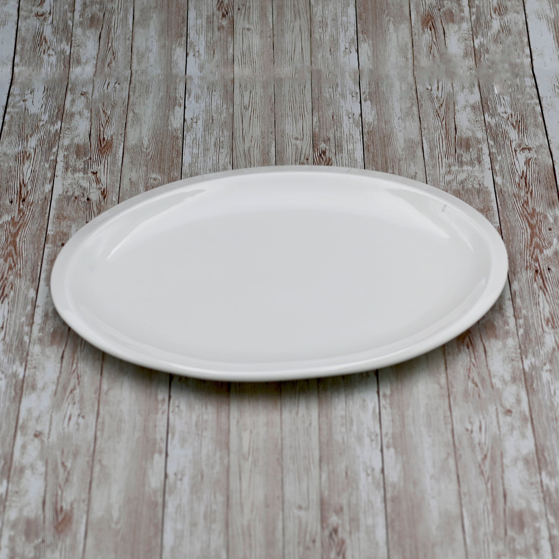White Oval Platter 14