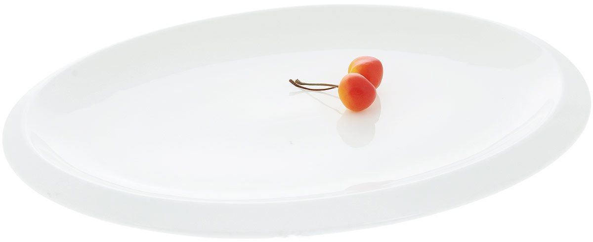 White Oval Platter 14
