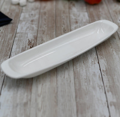Set Of 6 White Celery Tray / Dish 11