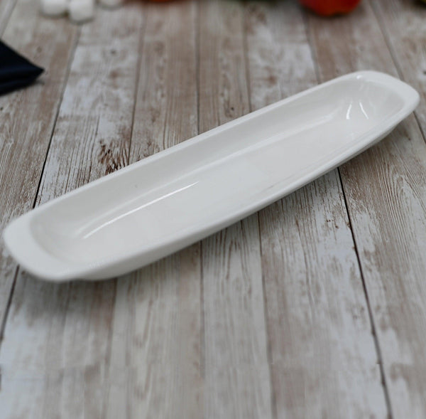 Set Of 6 White Celery Tray / Dish 11
