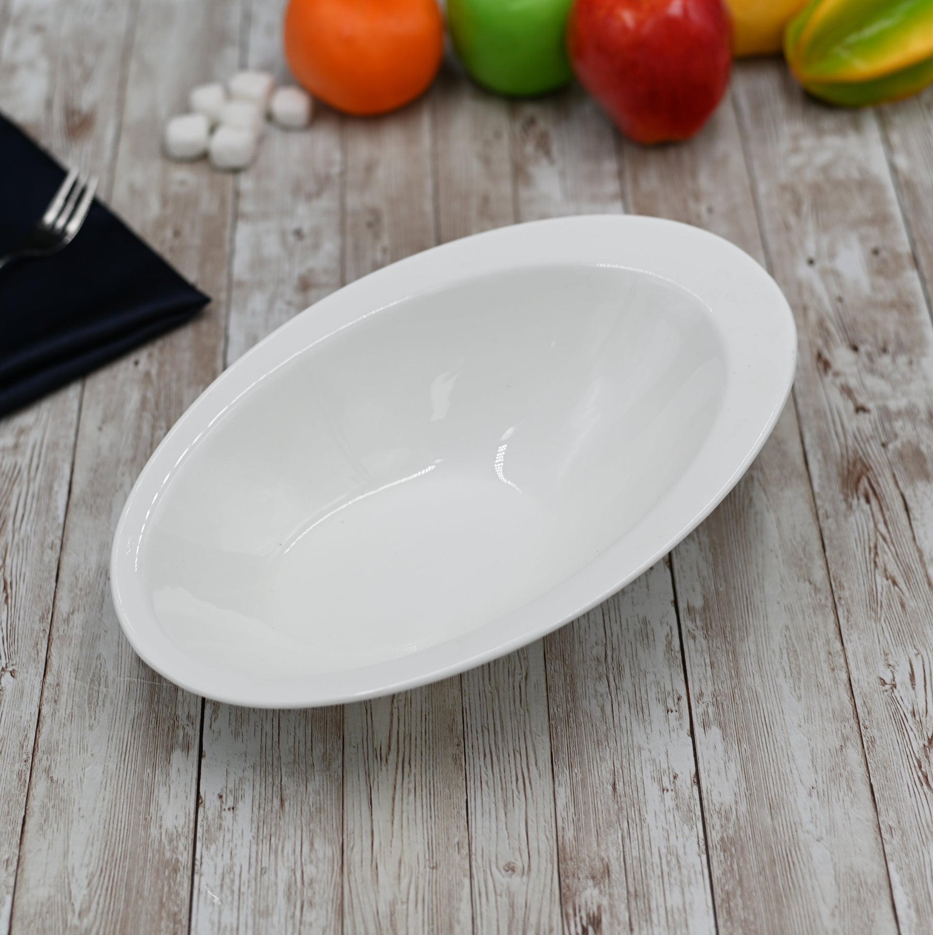 White Ceaser Salad Bowl 11