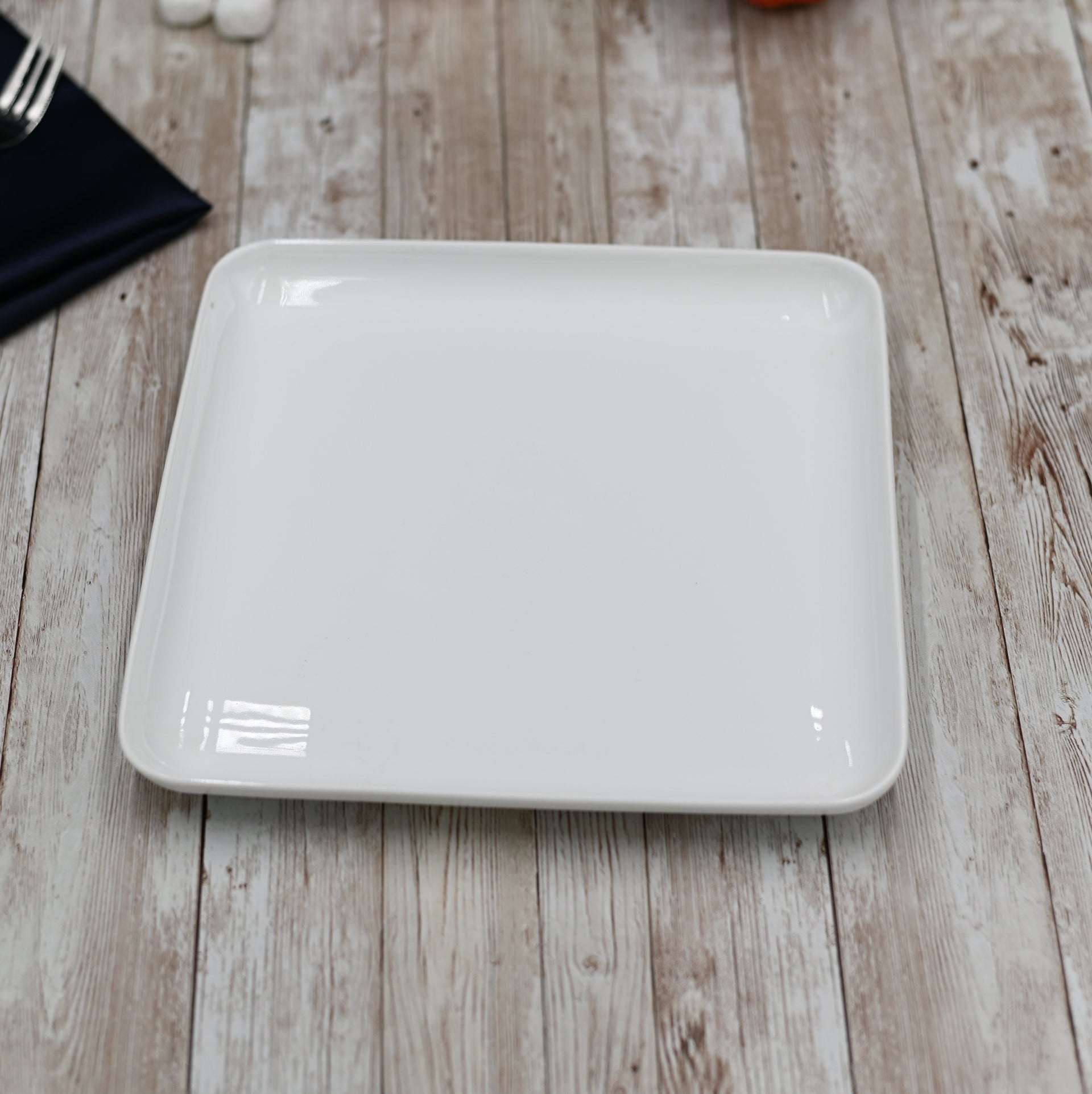 White Square Dish 8.5