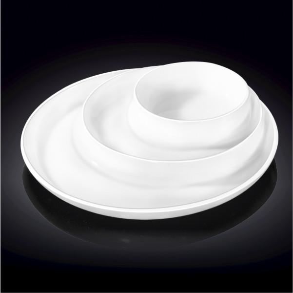 White Divided Dish 10