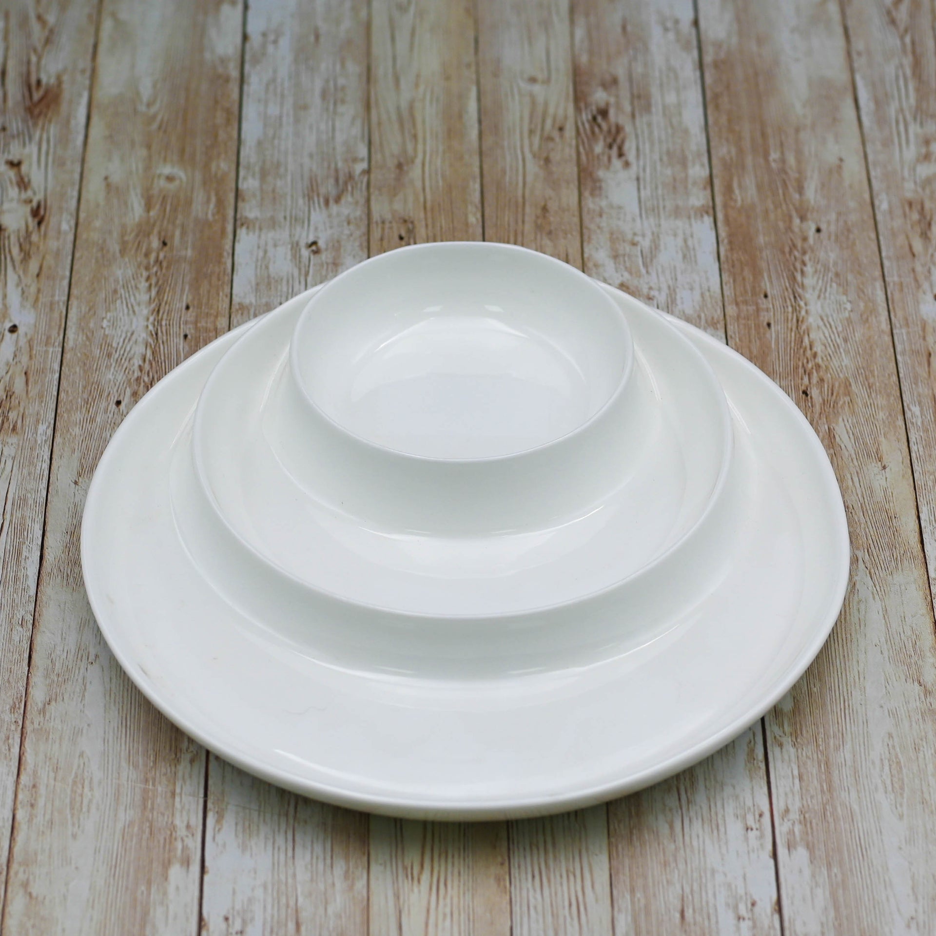 White Divided Dish 10